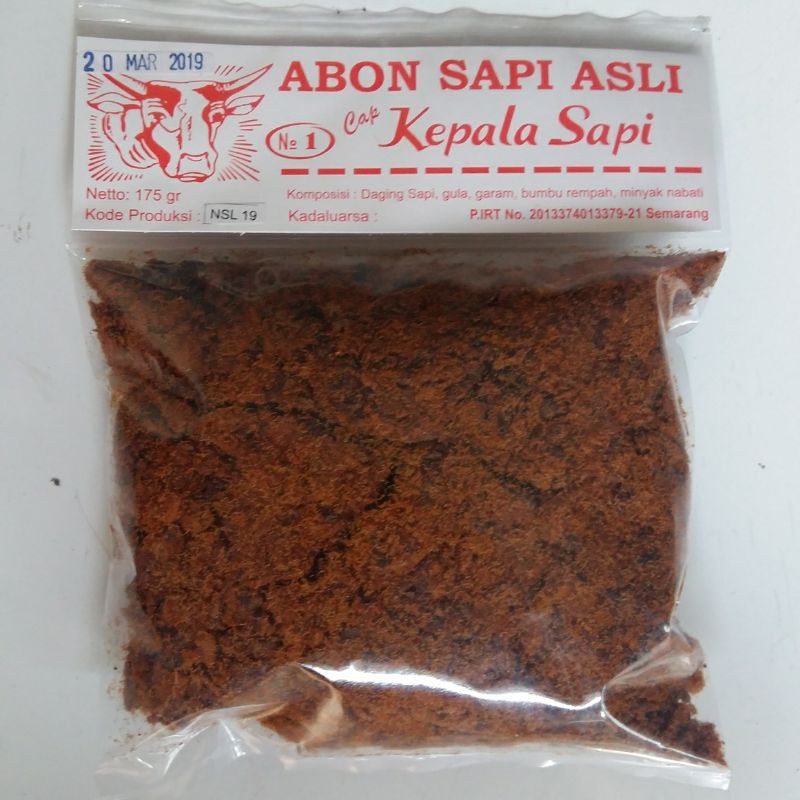 

Abon Sapi Cap Kepala Sapi 175 gr