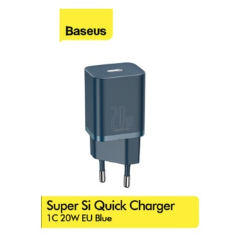 Kepala Charger BASEUS Super Si Quick Charger Type-C 20W EU - CCSUP-B