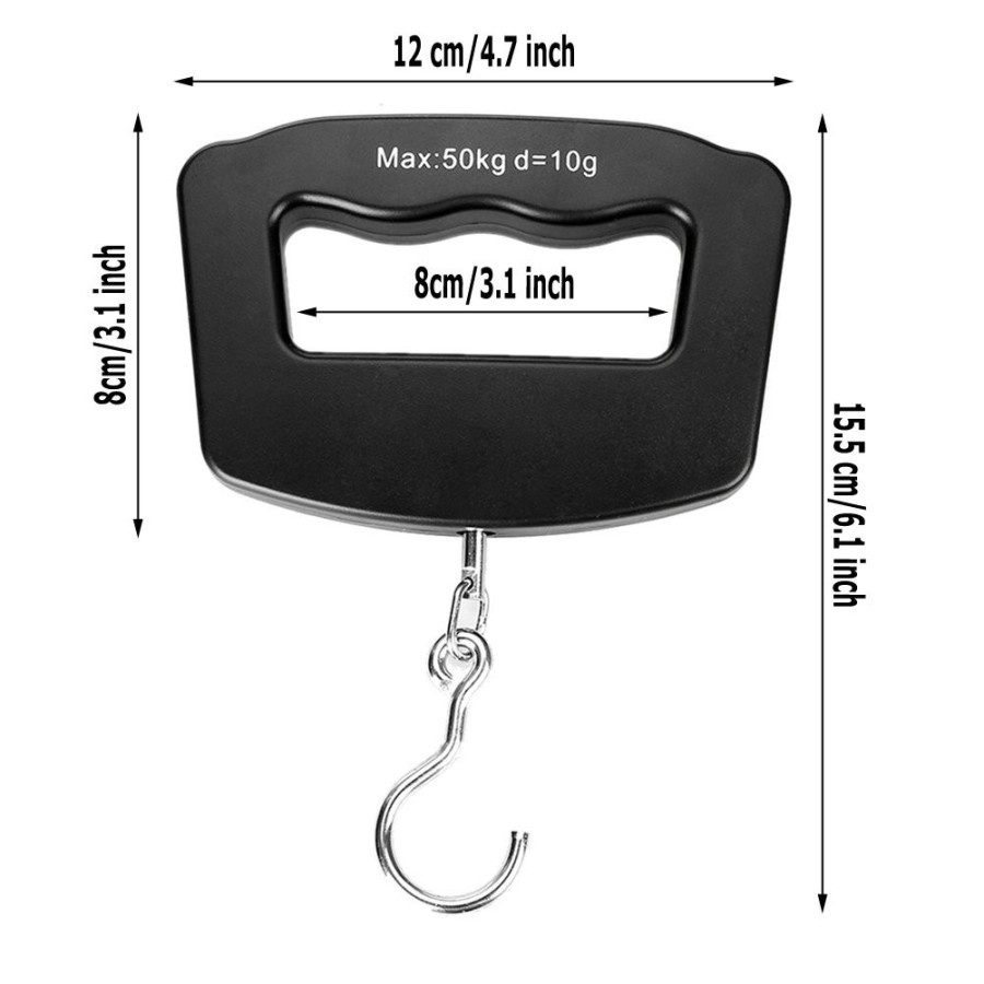 Trend-Alat Timbang Penimbang Timbangan Koper Tas Travel Digital 50 kg Gantung Luggage Scale