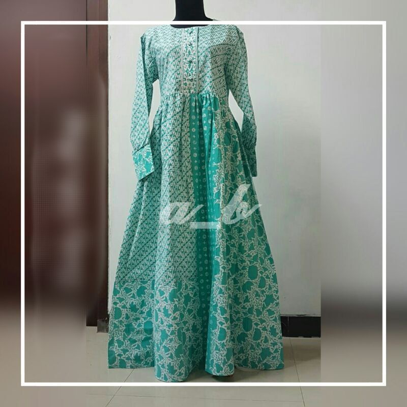 Candy-Gamis Abaya Dress Batik Custom Size Custom Made Preorder Katun Toyobo Tenun Jumputan Brokat Br