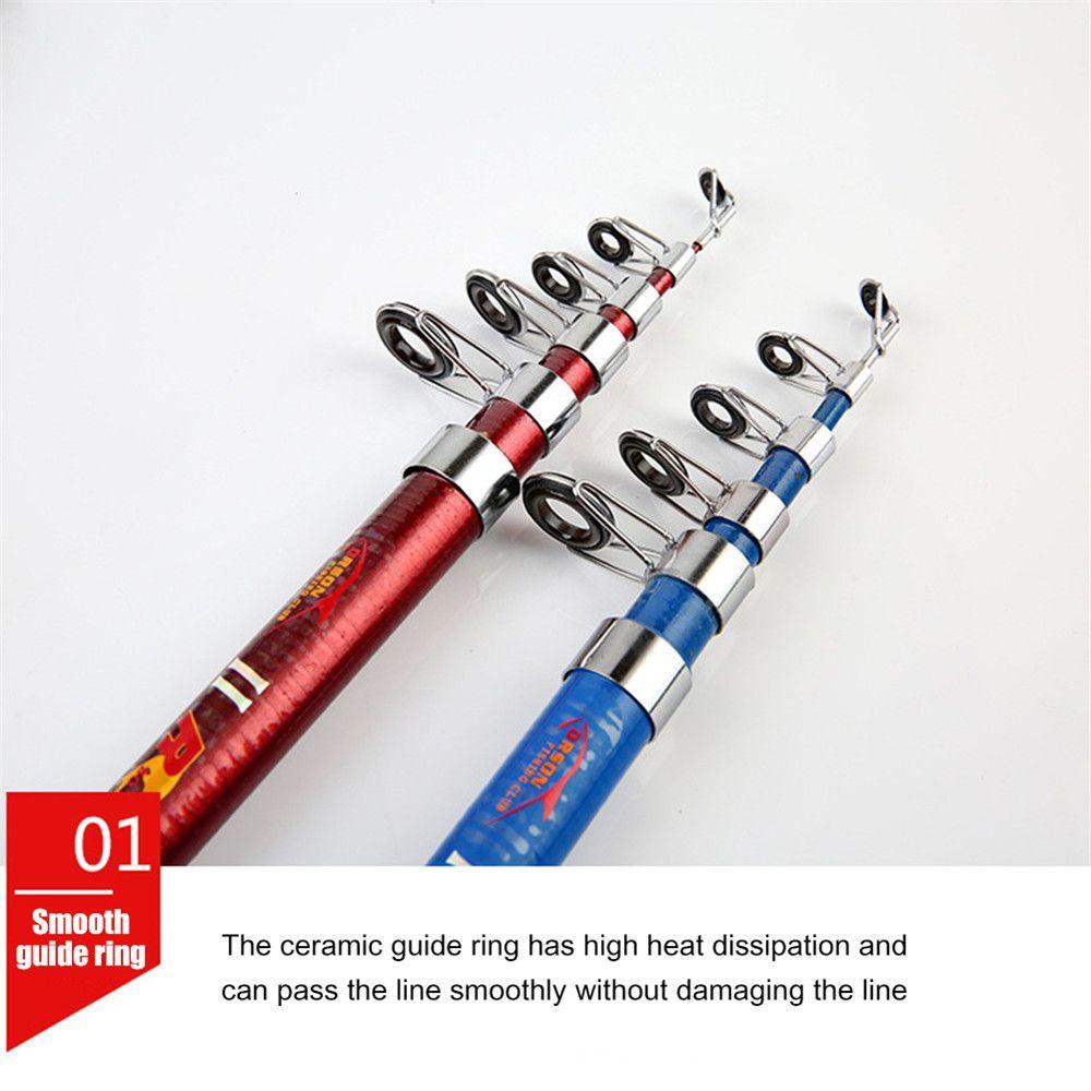 Top Telescopic Fishing Rod Portable Ultralight Adjustable Pengumpan Ikan Gurame