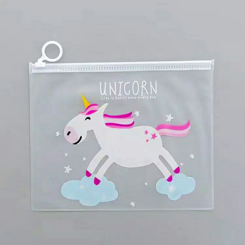 ⭐️ Jendela Kosmetik ⭐️ Tempat Pensil Anak / Kotak Pensil Anak / Tempat Pensil Unik /  Kotak Pensil Unik ( Motif Unicorn )