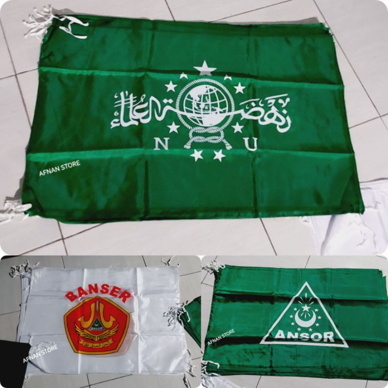 BENDERA NU - ANSOR - BANSER UKURAN 60 X 90