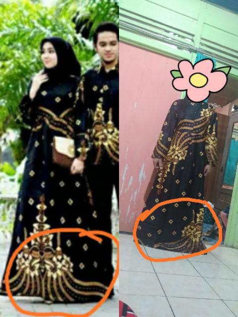 Batik Couple Keluarga Sania Ruffle Ori Ndoro Jowi Dnt Candii