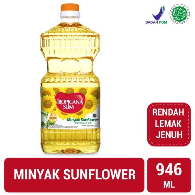 

READY COD Tropicana Slim Sun Flower Oil 946 ml PALING LAKU