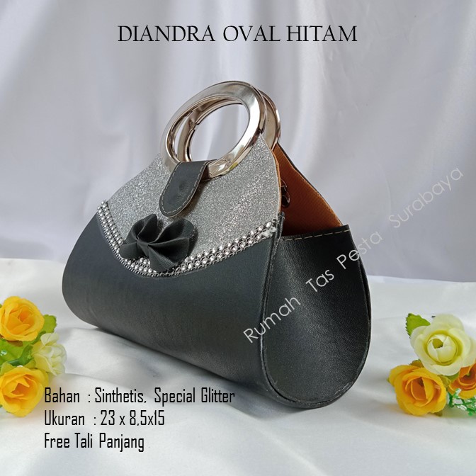 Tas Termurah,Tas Bagus,Tas Unik,DIANDRA OVAL HITAM