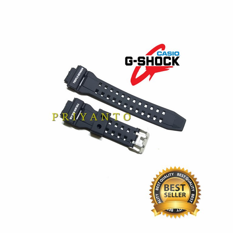 Strap tali jam tangan casio Gshock Riseman tough Solar G-shock G9200 G-9200 G 9200 Black