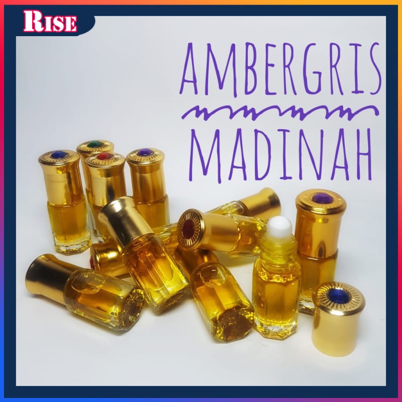 Farfum Ambergris Madinah Minyak Wangi Original 100% Asli Premium Quality Aroma Khas Timur Tengah