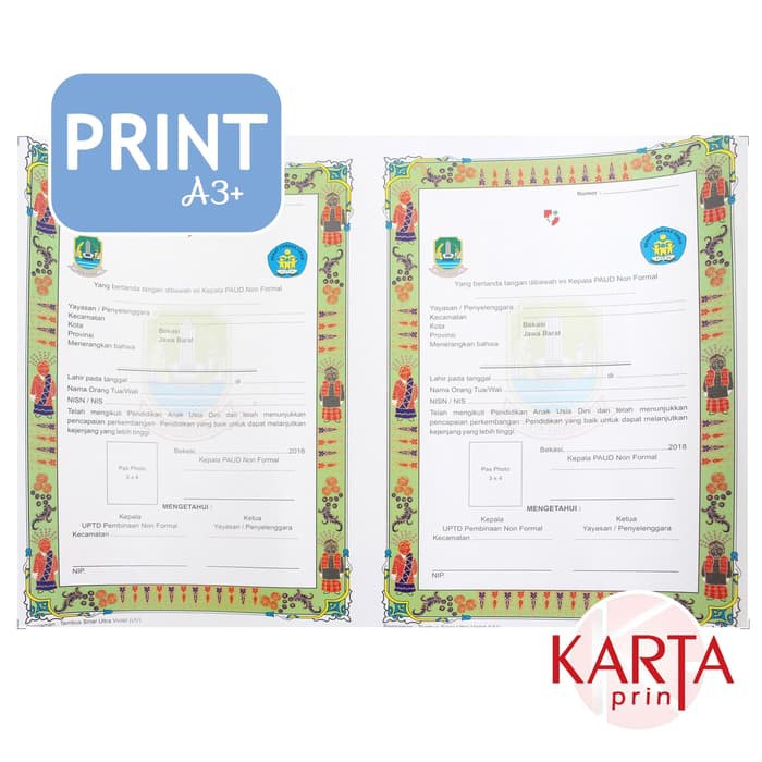 

Order Langsung Print/Cetak Karton BW 250g A3+ (No min.) Limited