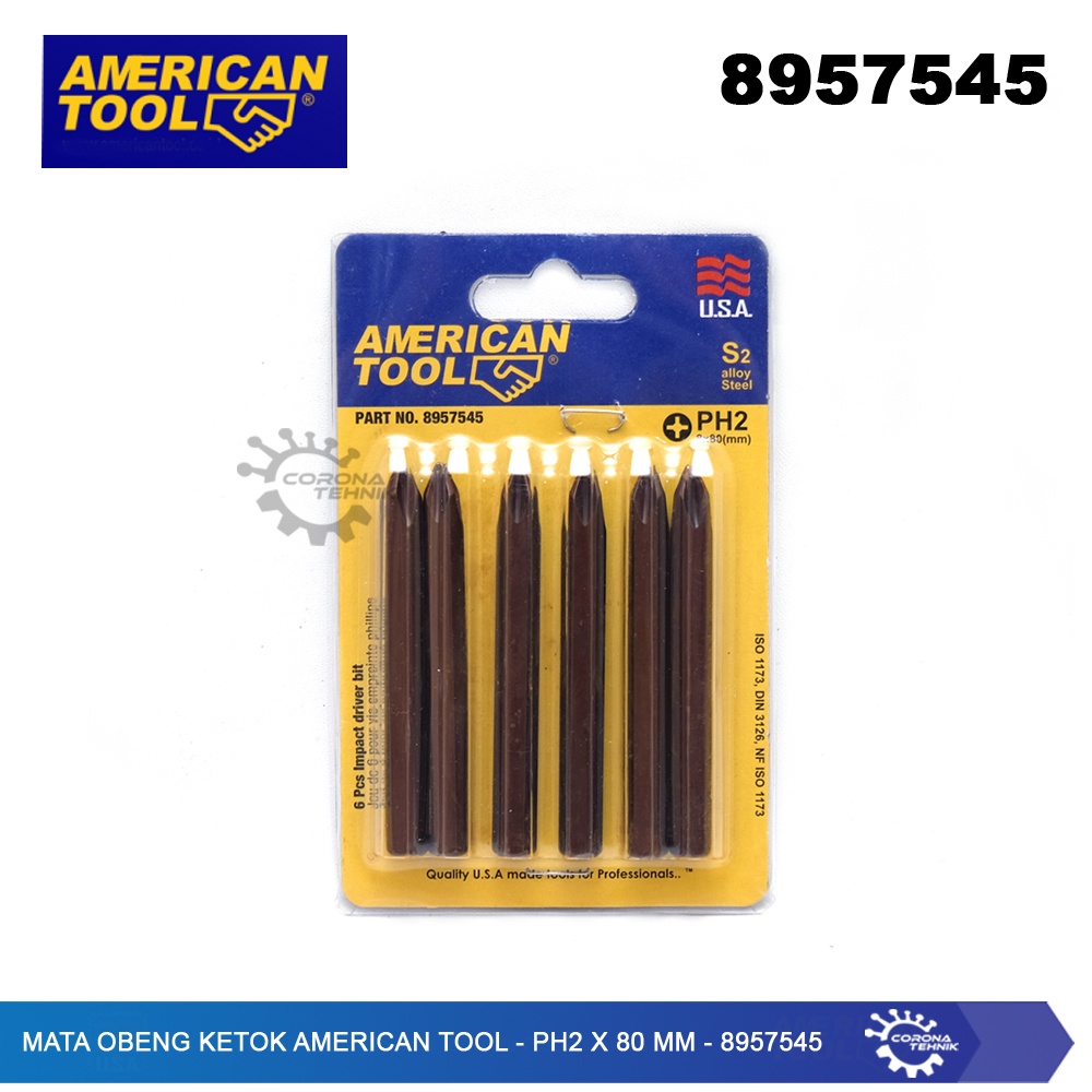 American Tool - Mata Obeng Ketok - PH2 x 80 mm - 8957545