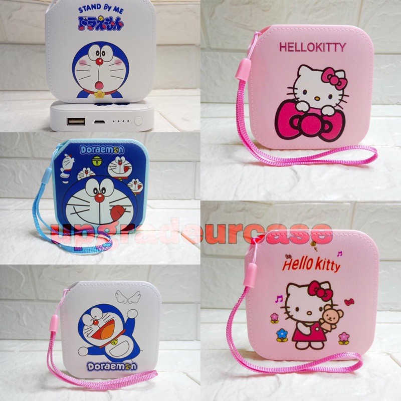 POWERBANK 10.000 MAH MOTIF CARTOON KARTUN DORAEMON HELLO KITTY DLL