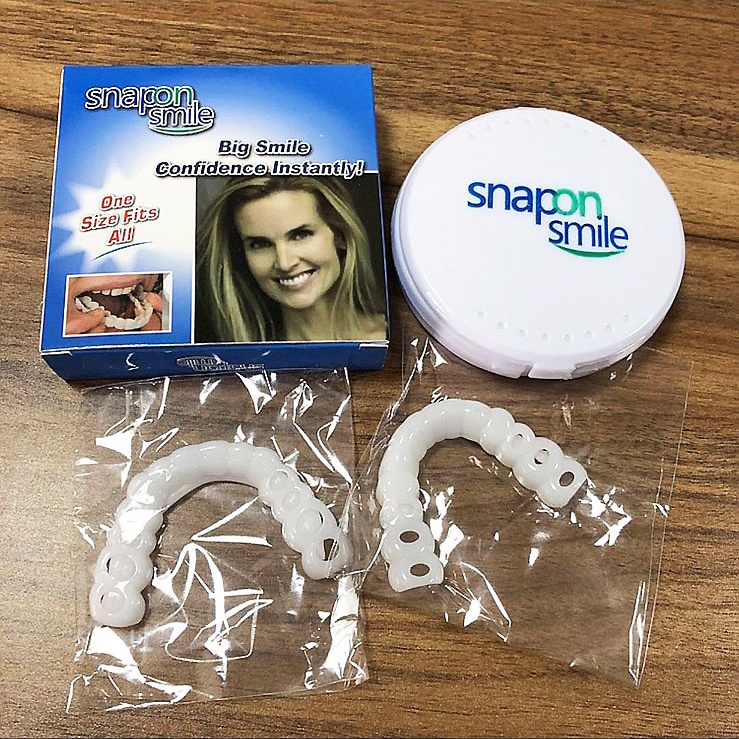[ COD ] ORIGINAL 100% SNAP ON SMILE AUTHENTIC / GIGI PALSU SEPASANG ATAS BAWAH