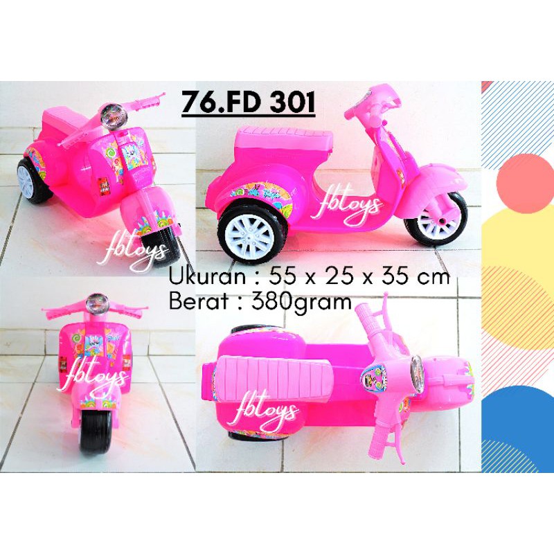 Mainan anak vespa kecil/motor verspa mini FD 301