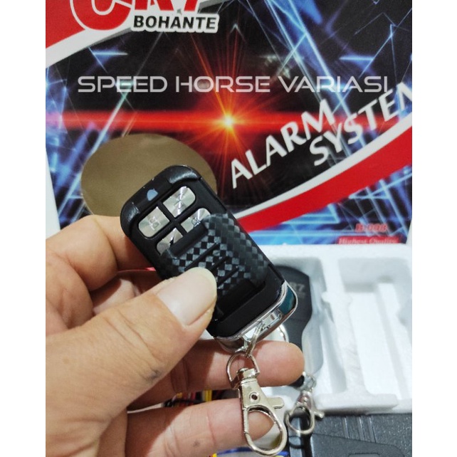 Alarm motor remote Cr7 fitur lengkap/motor cycle alarm system Cr7