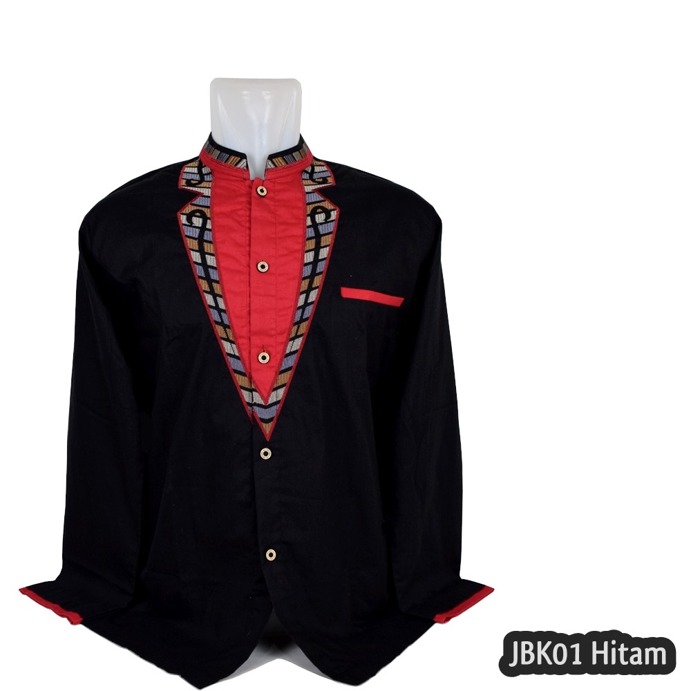 Baju Koko Lengan Panjang JBK01 Hitam Shopee Indonesia Baju Koko Lengan Panjang JBK01 Hitam Shopee Indonesia