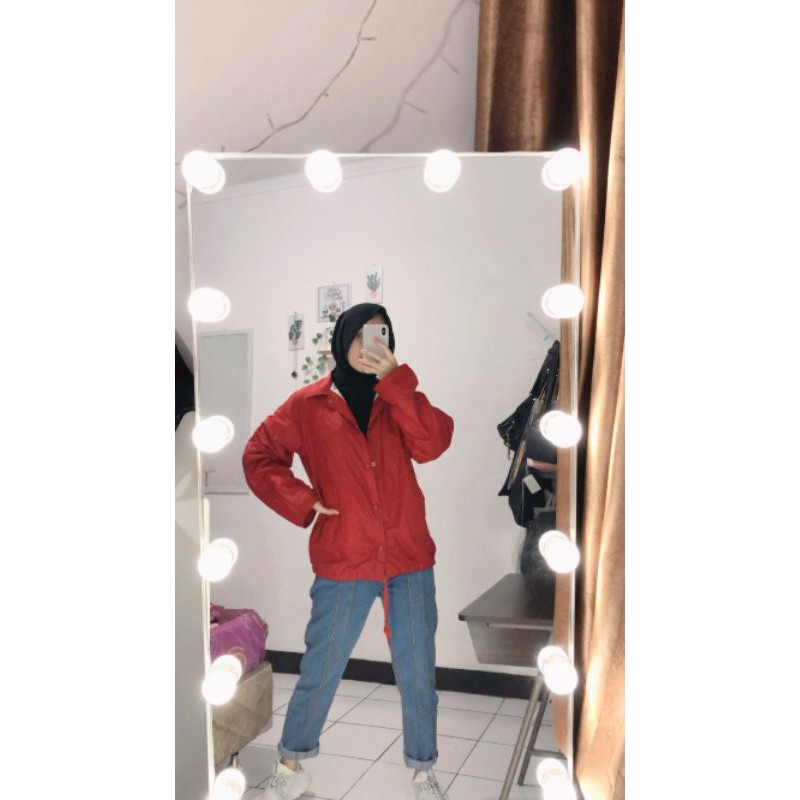 THRIFT SHOP JAKET WINDBREAKER COLOURBLOCK VINTAGE SECOND