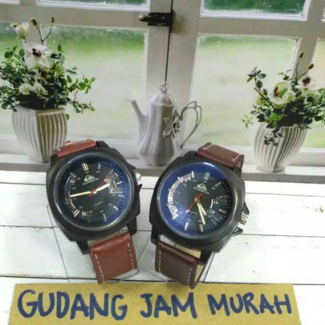 Jam Tangan Quiksilver Tali Kulit. TERMURAH
