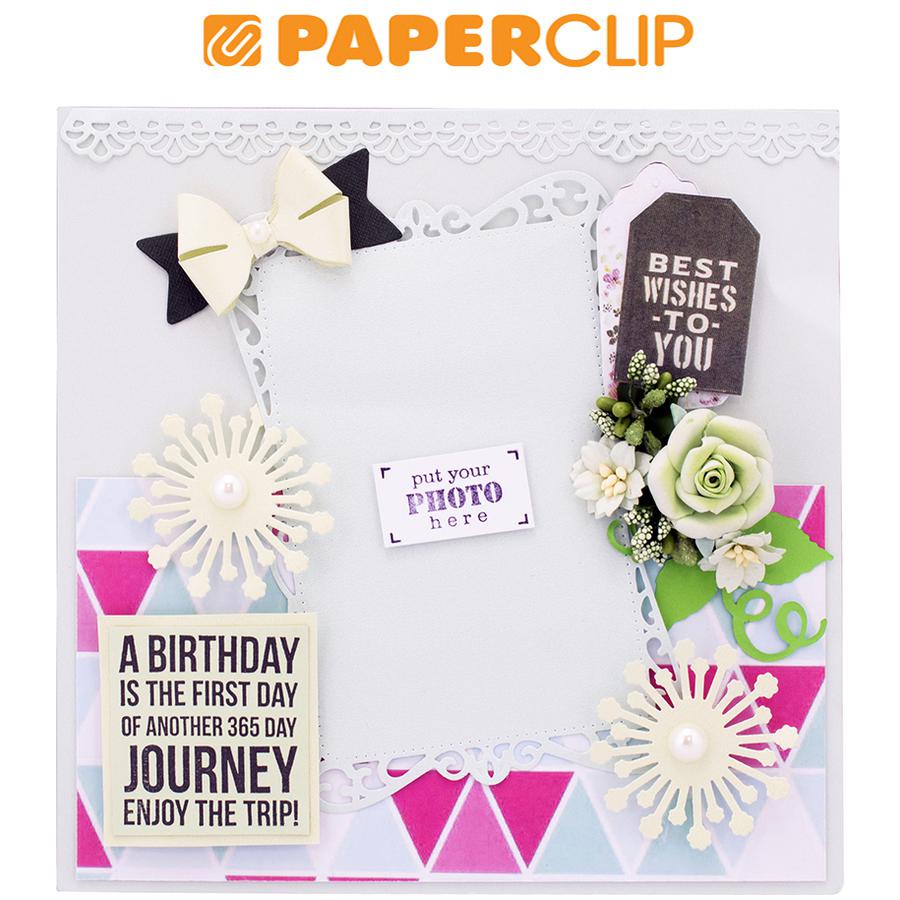 

SCRAPFRAME 20 X 20 CM BIRTHDAY 1 PINK