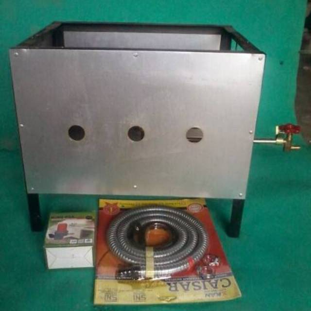 Dudukan wajan kotak plus 1set kompor