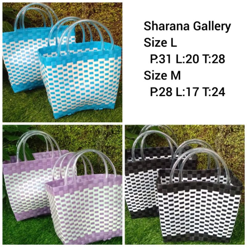 tas anyaman plastik/tas hantaran/parcel