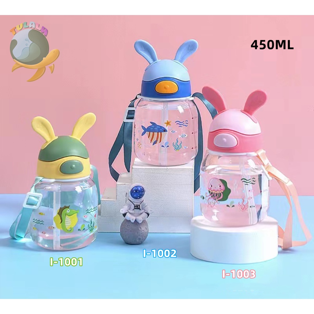 [TULALA SHOP]BOTOL JERAMI ANAK/Botol Kartun /Botol Minum Anak/Karakter Rabbit Bear Tutup Clip / Botol Minum Bayi Sedotan Lucu Anak / Import / Botol Minum Bayi Gelas Anak Balita Training Cup Baby Viral