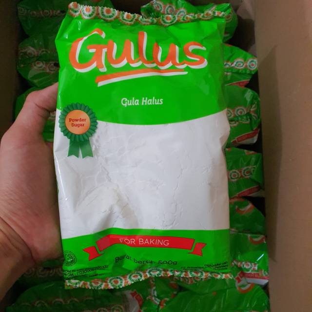 

500g tepung gula halus Gulus
