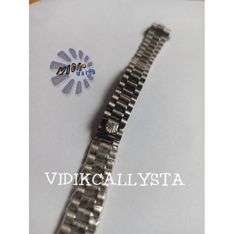 RANTAI ROLEX WANITA DATE JUST 14MM CURVED JUBILE FULL SILVER STAINLESS STEEL SOLID ORIGINAL OEM