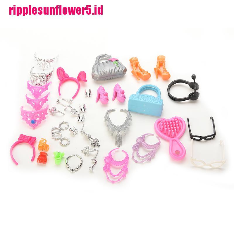 Set Kalung + Sisir + Anting Untuk Aksesoris Boneka Barbie