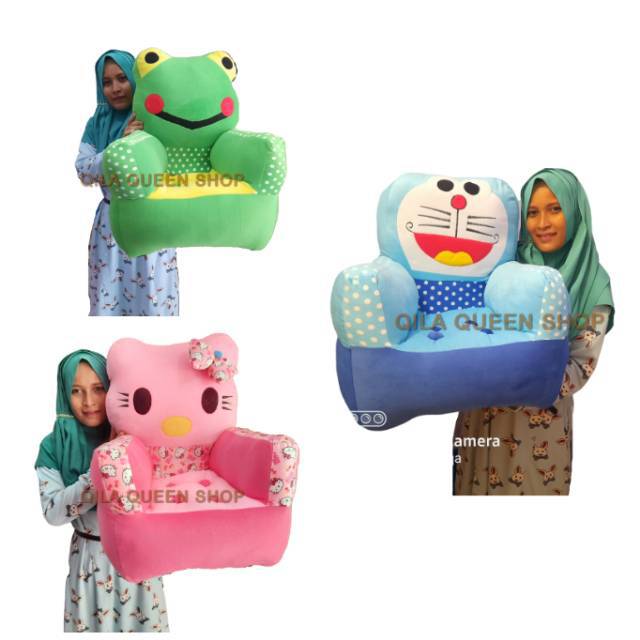 Boneka sofa anak karakter