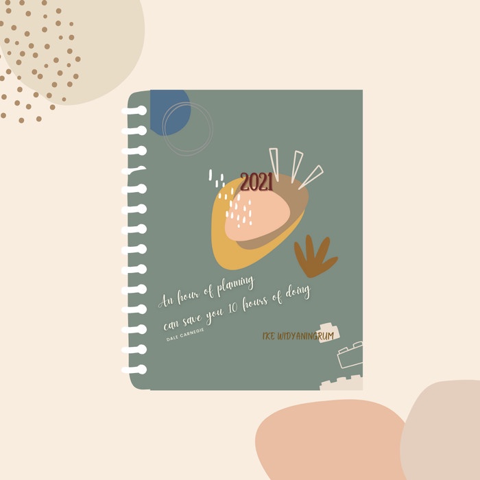 

[RESTOCK] planner 2021 / annual planner / weekly planner / 2021 journal - Quogee, Tanpa Nama