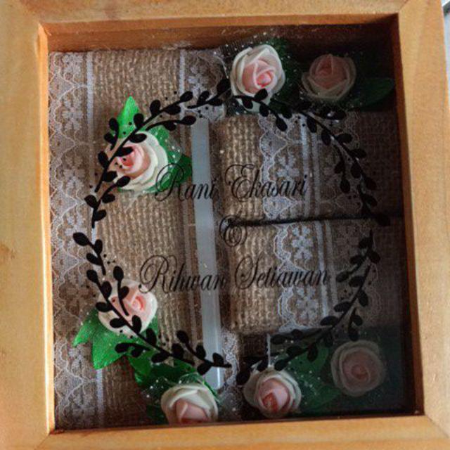 Kotak Mahar 2 Perhiasan Berbahan Kayu Palet