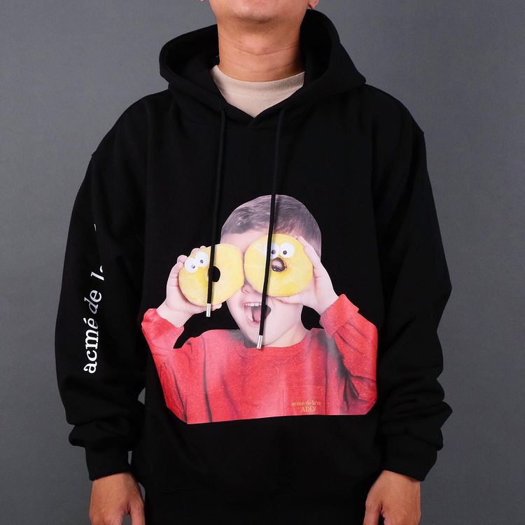 ADLV Donut Boy Black Red Hoodie Black