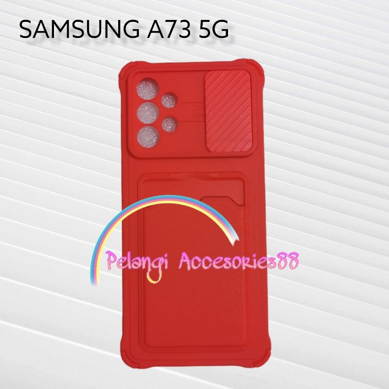 CASE SAMSUNG A73 5G SOFTCASE SLEDING WARNA WARNI