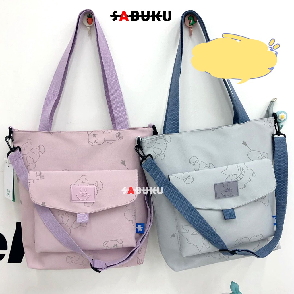 Totebag Resleting Wanita Korea Totebag Fashion KoreaTas Sekolah Wanita Tas Selempang -254