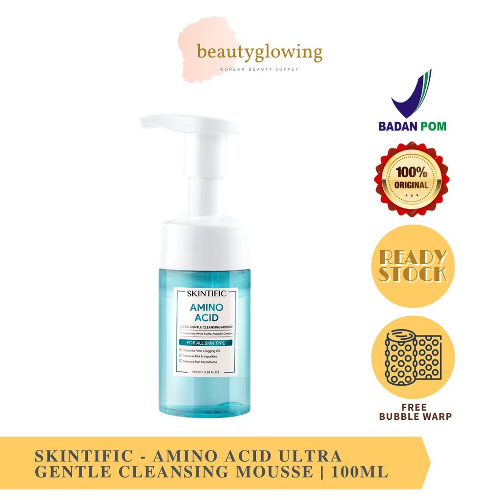 Jual SKINTIFIC Amino Acid Ultra Gentle Cleansing Mousse 100ml Face Wash