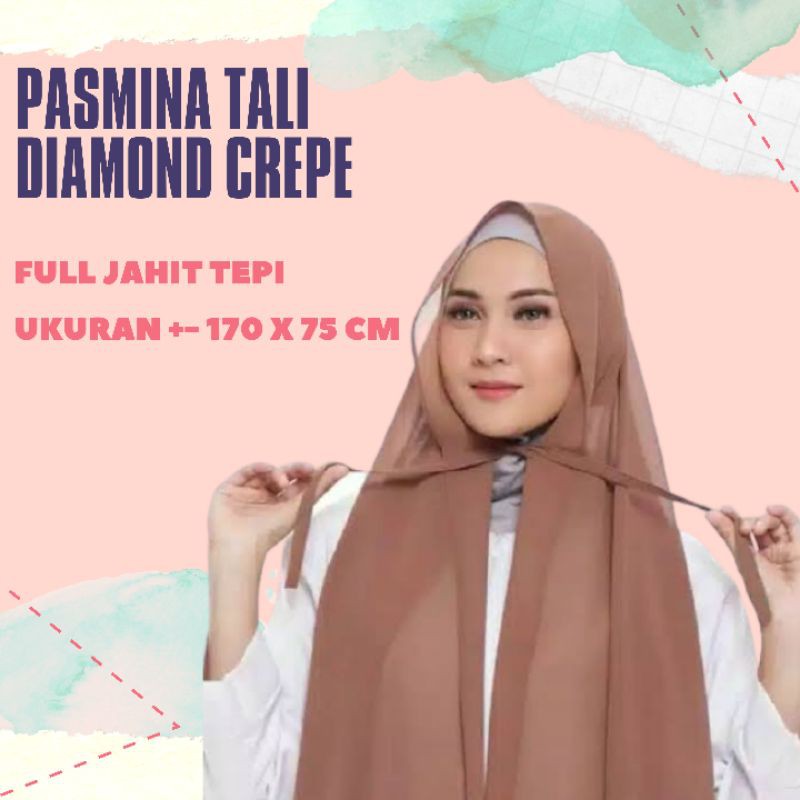 PASHMINA TALI DIAMOND, JILBAB INSTAN PASHMINA TALI