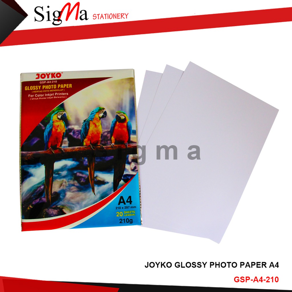 

PROMO Kertas Foto A4 Tebal JOYKO 210 Gr Gsm Gram Coral Glossy Photo Paper KERTAS PHOTO TERMURAH