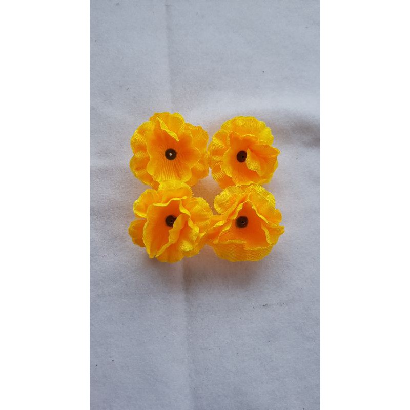 Bunga Papan Bunga Suyok Bunga Mawar Kuntum  Imitasi Artificial Bunga Plastik Mawar Rose Flower-Orange