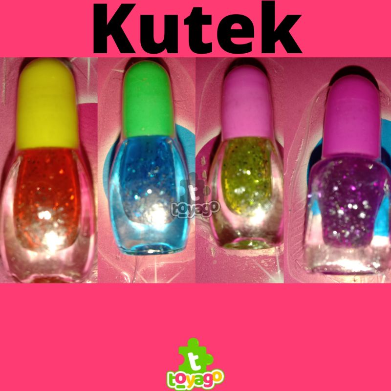 Mainan Kutek Anak Lembaran Isi 20 Pcs Grosir Murah