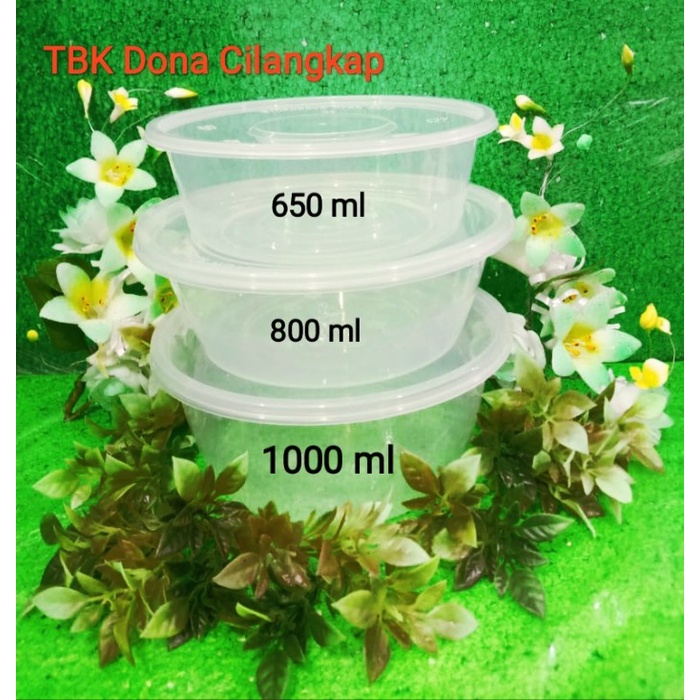 

thinwal 650 ml bulat / container 650 ml bulat isi 1 roll 25 pcs tokomaju1625