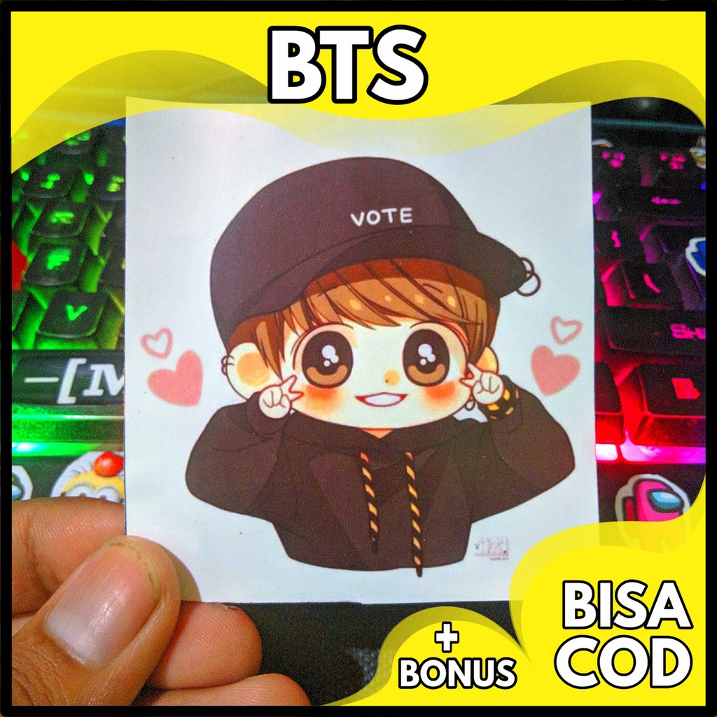 STIKER BTS KARTUN LUCU KOLEKSI Aesthetic Stiker Stiker Tumblr Stiker Pack Aesthetic Shopee Indonesia