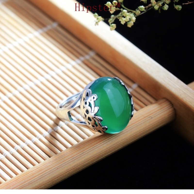 Hot Sale Exaggerated Personalized Luxury Inlaid Ruby Open Ring