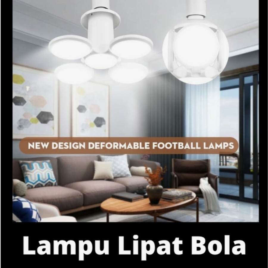 LAMPU FOOT BALL UFO LED 60WATT - LAMPU BOHLAM LIPAT MODEL BOLA 60 WATT - BDC