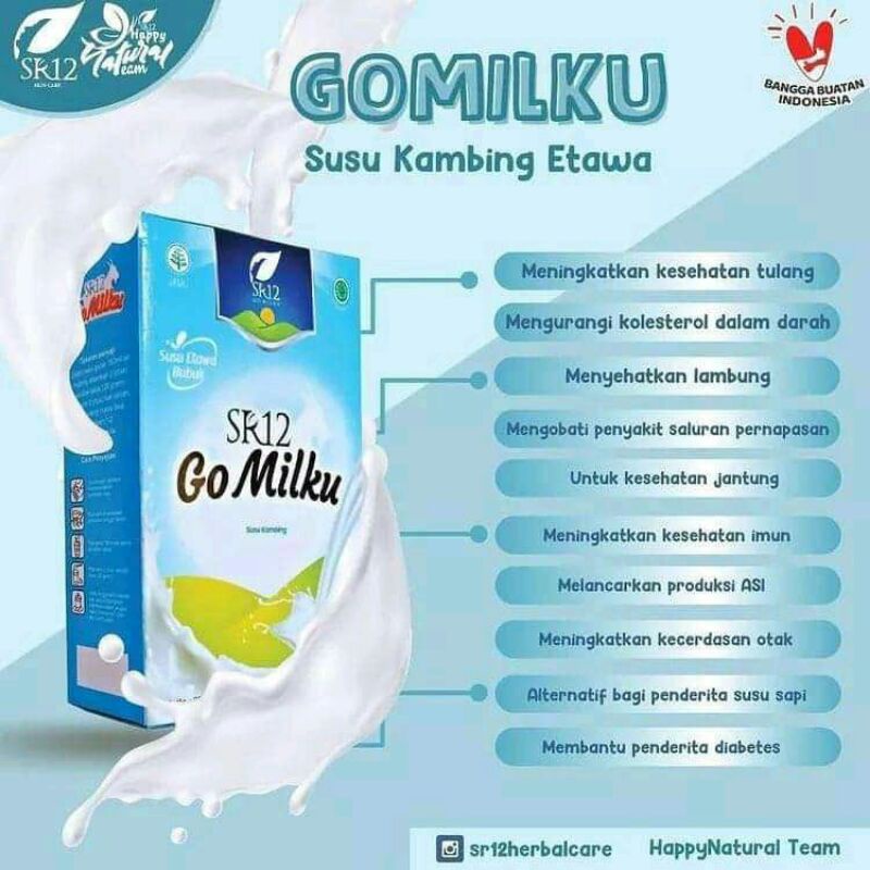 

Susu kambing Go Milku bySR12 200gr