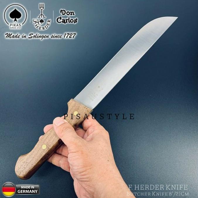Pisau Sembelih Cap Garpu Original Solingen Germany 8"/21Cm F Herder