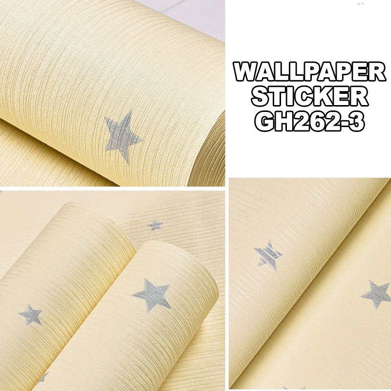 COD Terbaru Wallpaper Dinding Wallstiker Kamar Tidur Stiker Dinding Wallstiker Premium High Quality Ukuran 45CMX9M