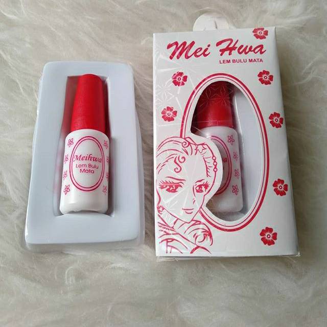MEIHWA (✔️BPOM) Lem Bulu Mata  PUTIH 5gr ( eyelash glue putti ) MEI HWA HUA