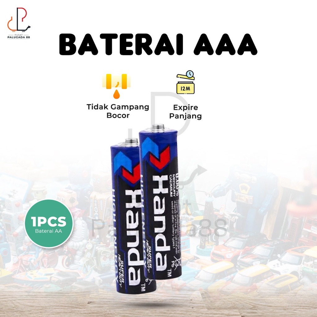 Baterai AAA A3 Battery Batre Batu Batere Huadao Non rechargeable