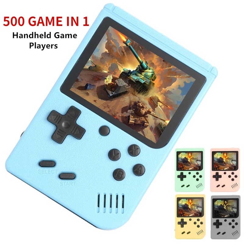 Gameboy Retro 500 in 1 Games Mini Portabel SUPRIME Red Series Console Games 1 PLAYER / 2 PLAYER