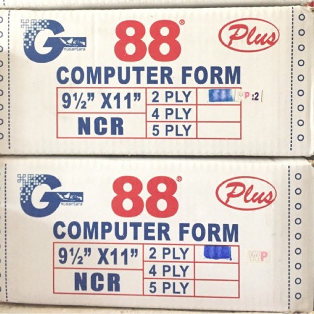 

Kertas komputer / Computer form 2 PLY (250 SHEETS)